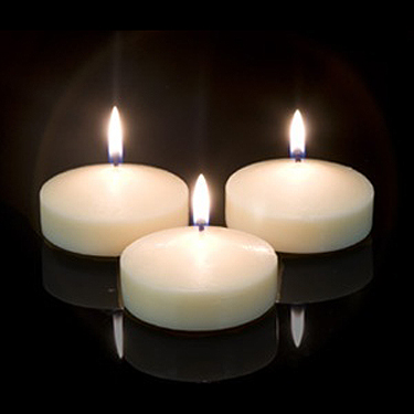 Floating Candles - Centerpieces & Columns - 3 inch bulk floating candles 